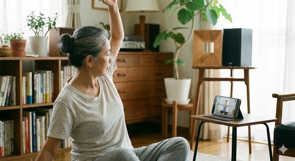 動画を見るだけで終わってしまうセルフケアのイメージ