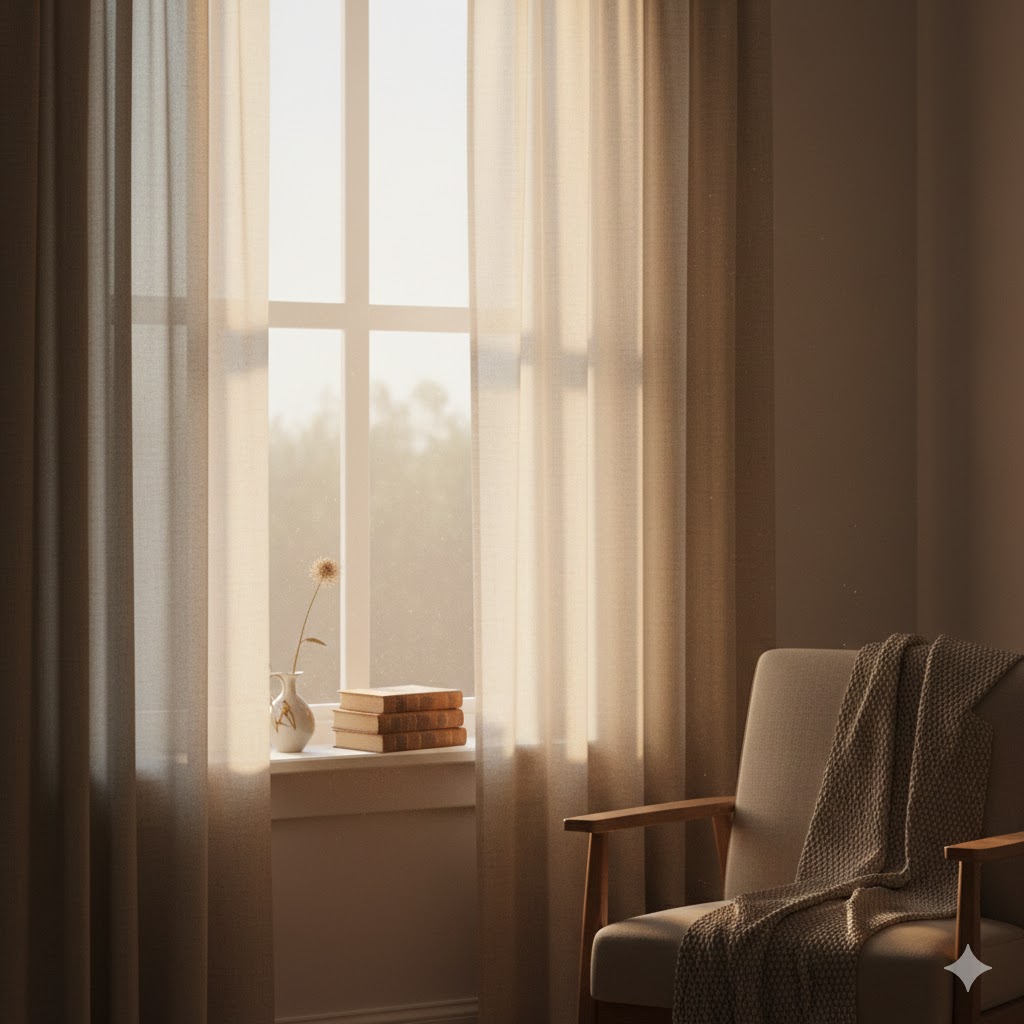 静かな空間で体と向き合う時間のイメージ